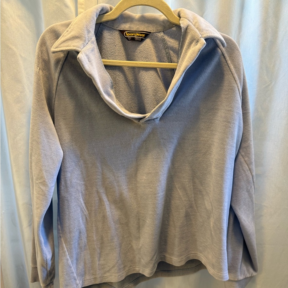 Vintage Terrycloth Quarter Button Up